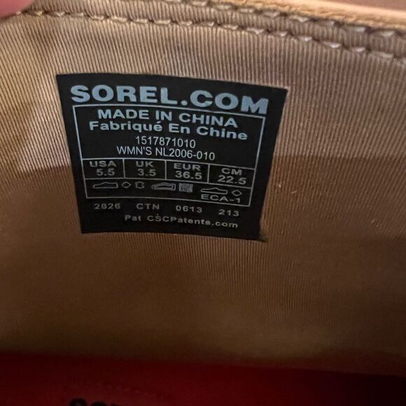 Sorel slim pack riding boot women 5.5 - Picture 2 of 11